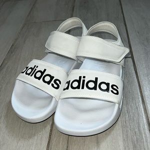 White Velcro Sandals